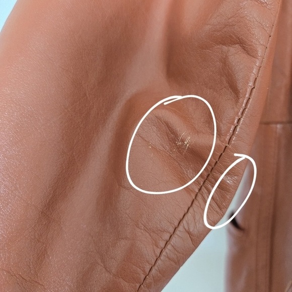 ALFREDO ITALY 100% NAPPA LEATHER JACKET WOMENS UNISEX RUST-ORANGE (SIZE 38/MED) - Picture 13 of 15